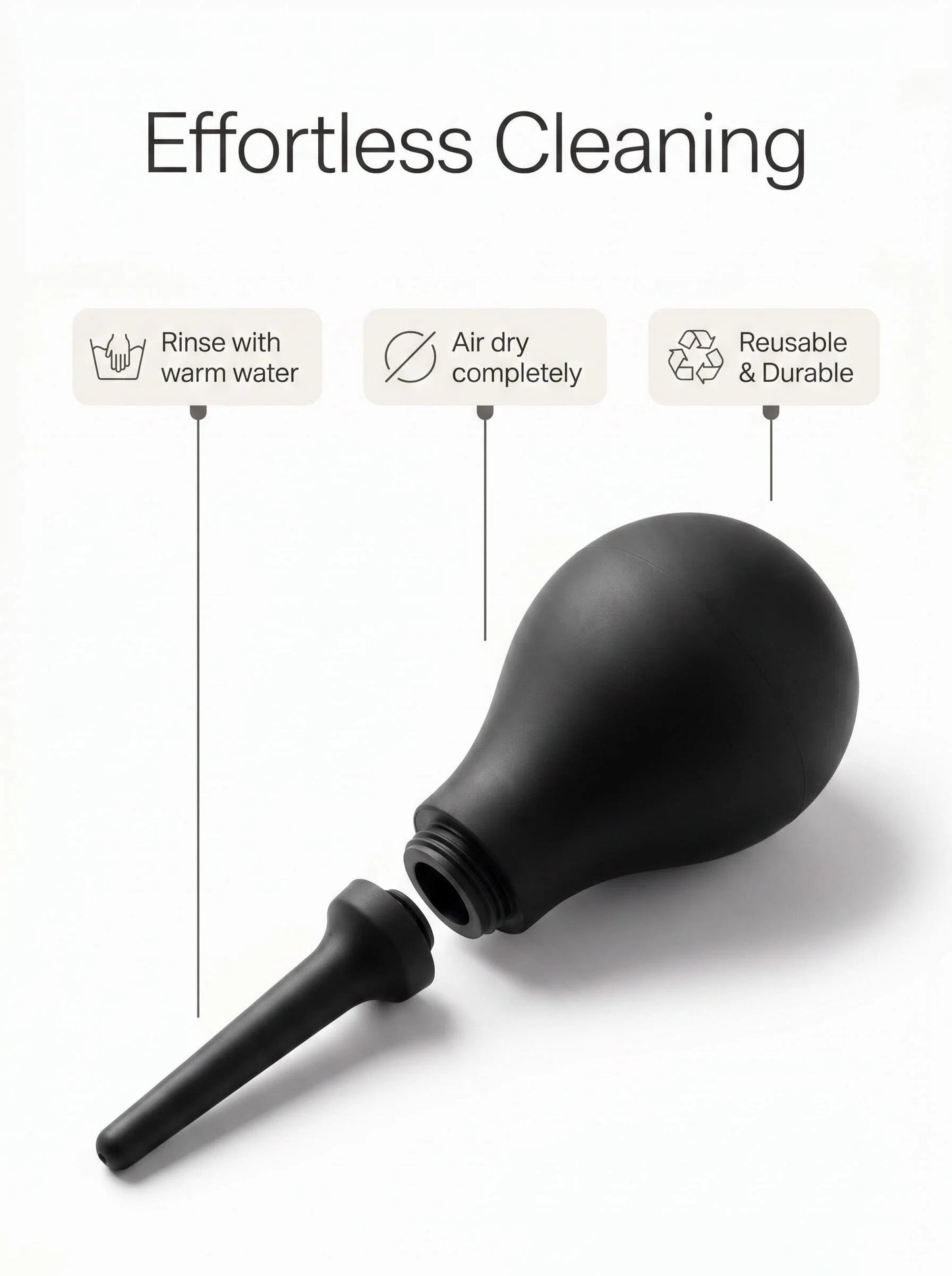 VELORFLOW Silicone Personal Cleansing System | BPA-Free Hygienic Health & Beauty Aid for Intimate & Colon Cleansing | 300ml Capacity